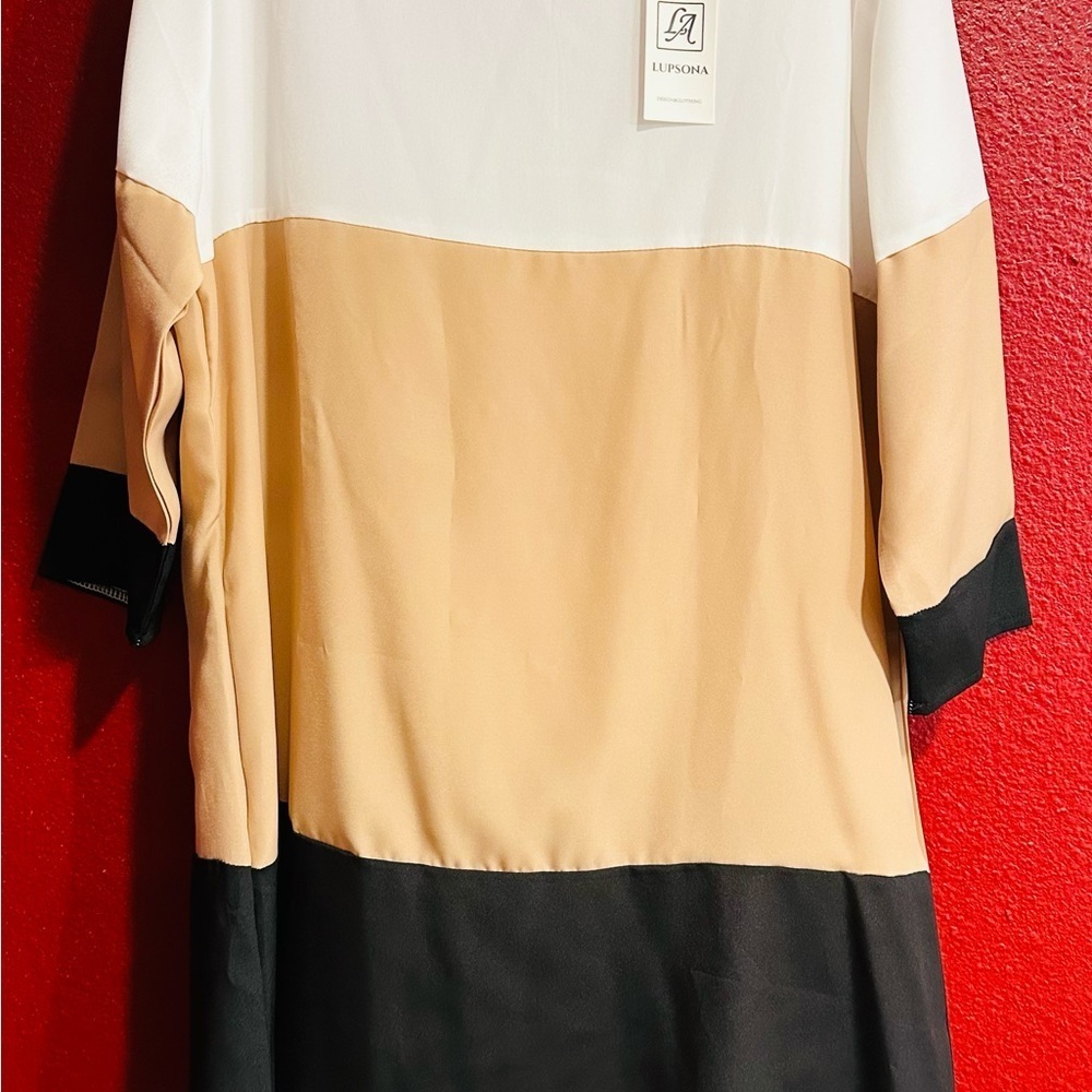 Lupsona Color Block Dress, NWT, Size XL